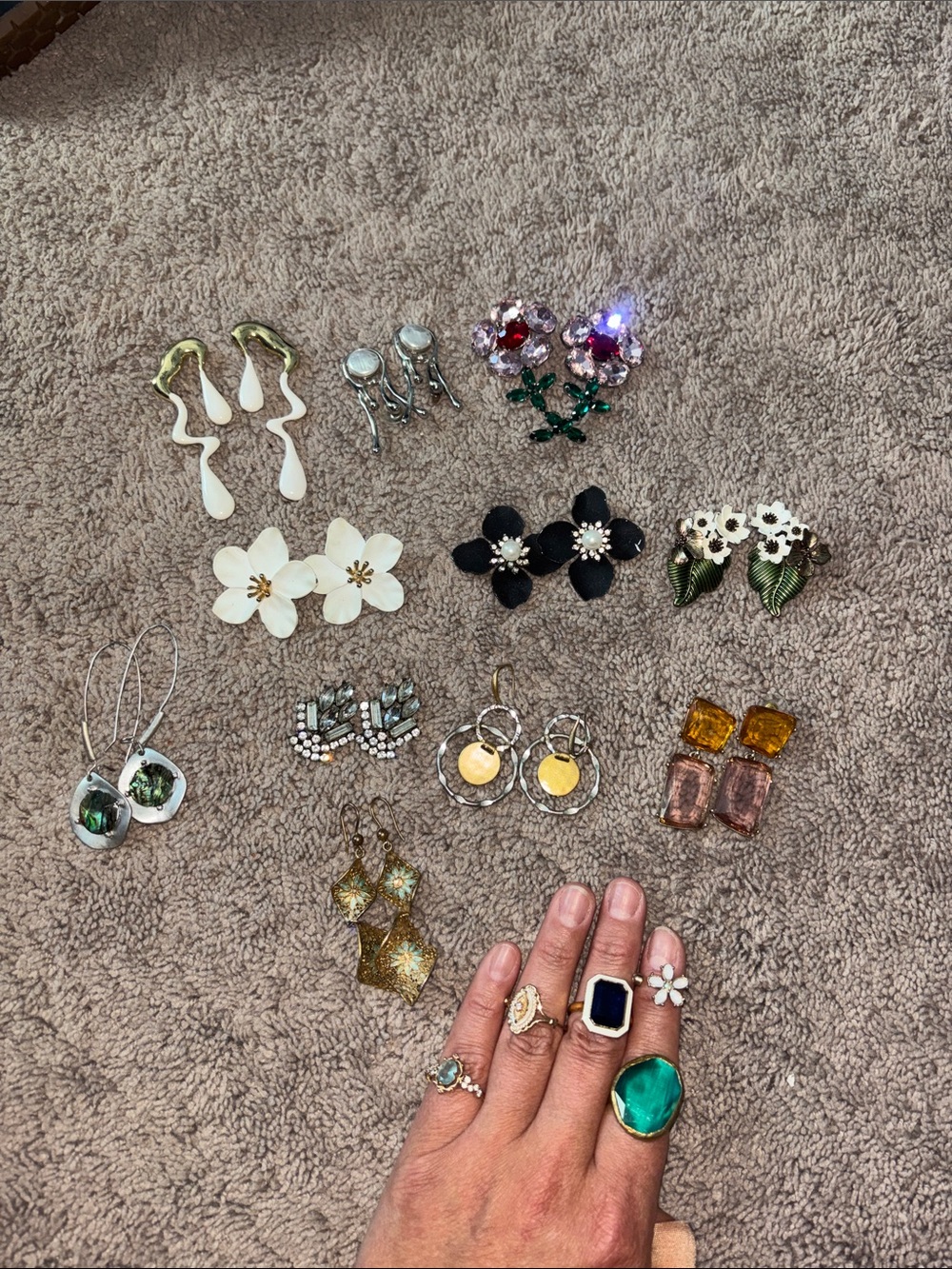 Assorted Green Statement Ring - Unbranded